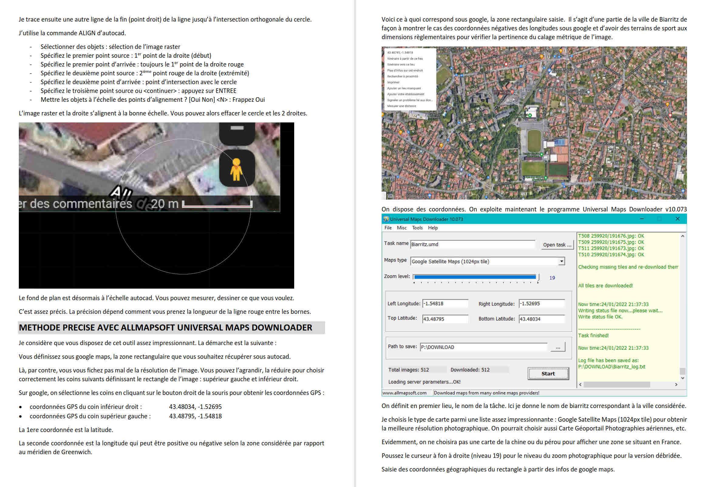 IMAGE RASTER BONNE ECHELLE ET CALEE SOUS AUTOCAD.pdf