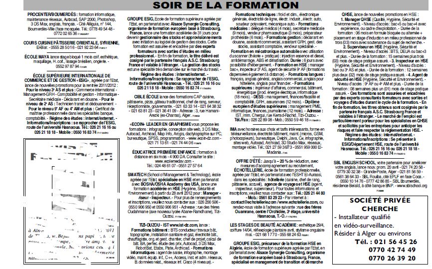 Cherche centre de formation pour robot, etabs ou sap