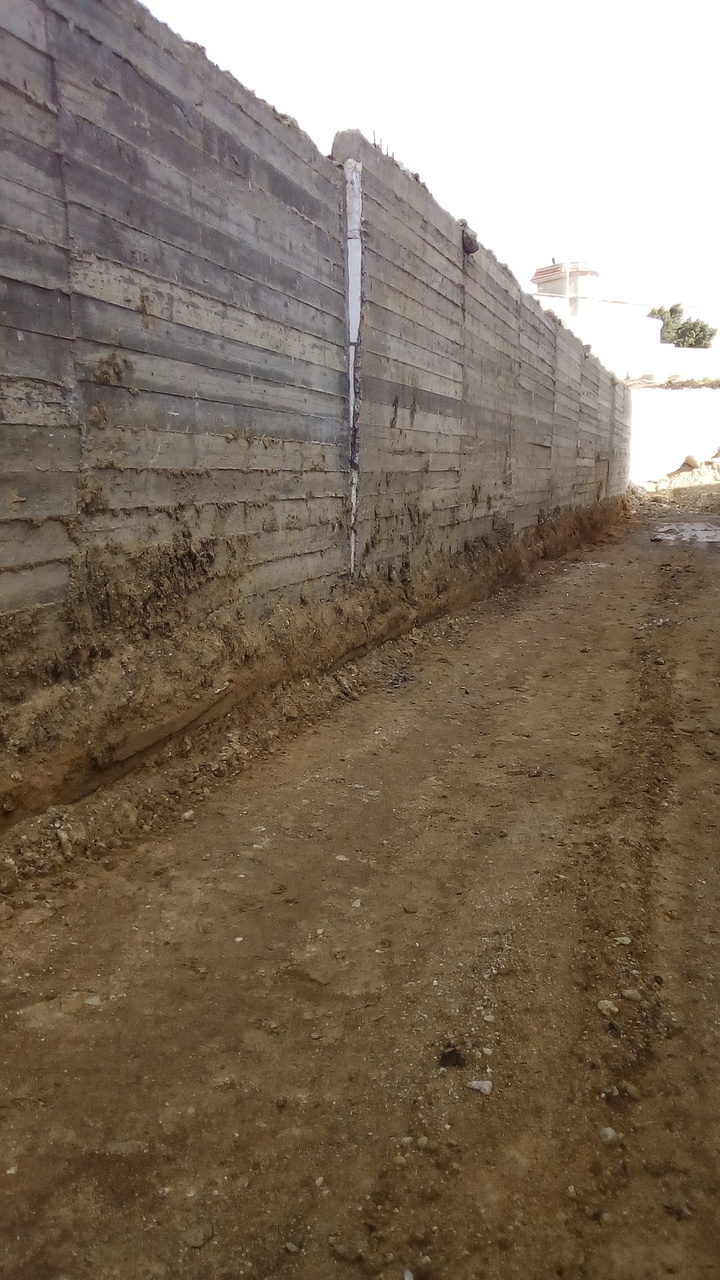 Déversement voile en Béton Armé
