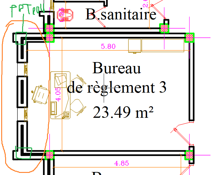 longrine en porte-à-faux